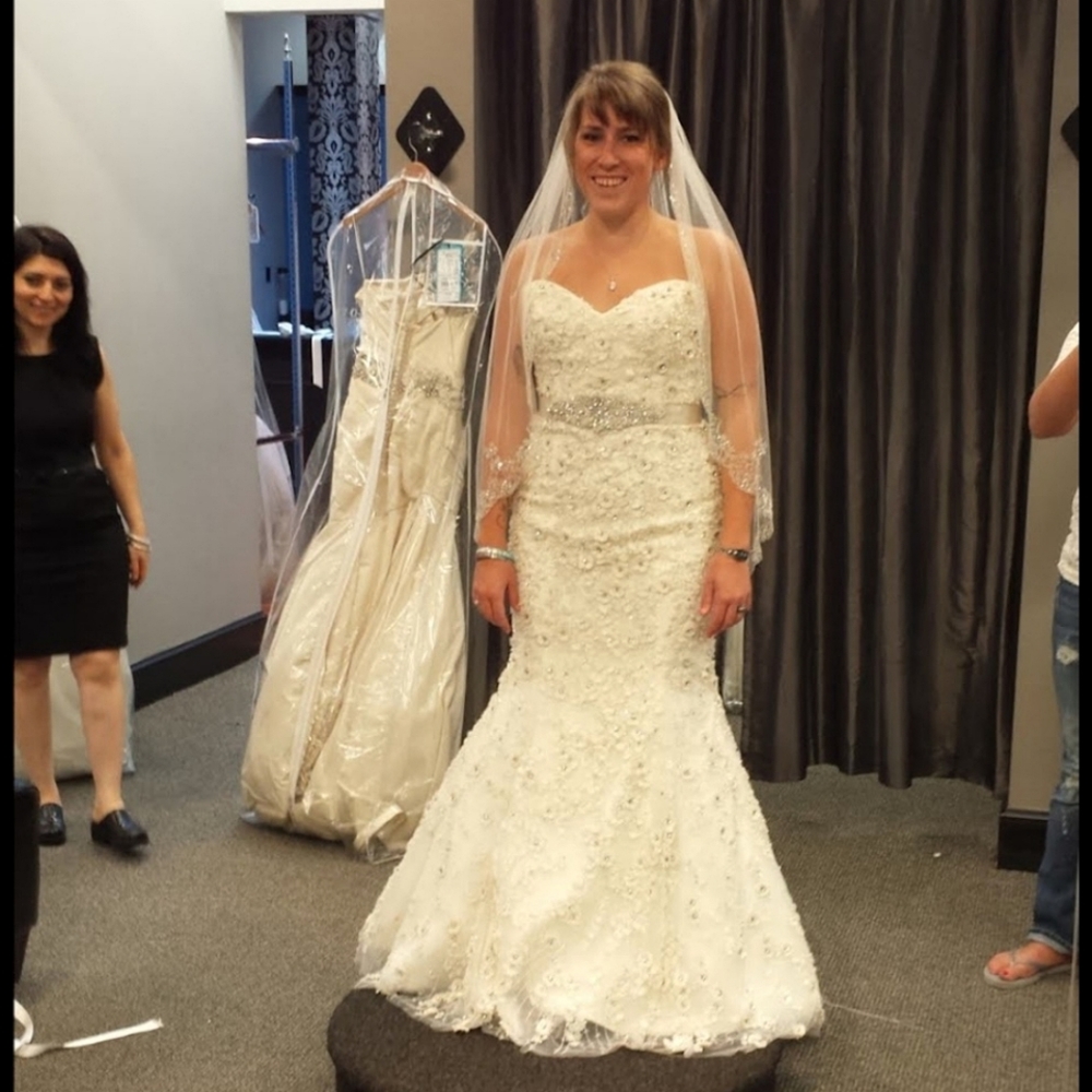 Designer Lazaro bridal gown